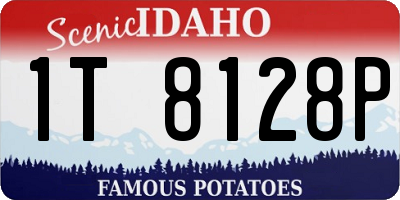 ID license plate 1T8128P