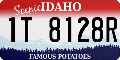 ID license plate 1T8128R