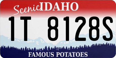 ID license plate 1T8128S