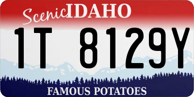 ID license plate 1T8129Y