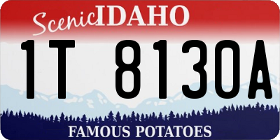 ID license plate 1T8130A