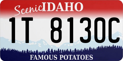 ID license plate 1T8130C