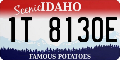 ID license plate 1T8130E