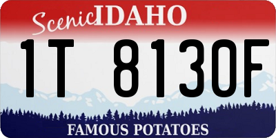 ID license plate 1T8130F