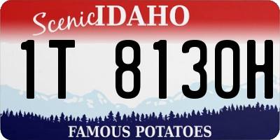 ID license plate 1T8130H