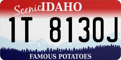 ID license plate 1T8130J