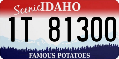 ID license plate 1T8130O