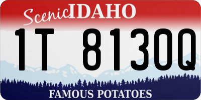 ID license plate 1T8130Q