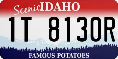 ID license plate 1T8130R