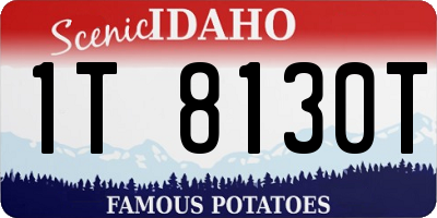ID license plate 1T8130T