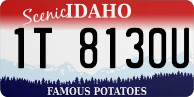 ID license plate 1T8130U
