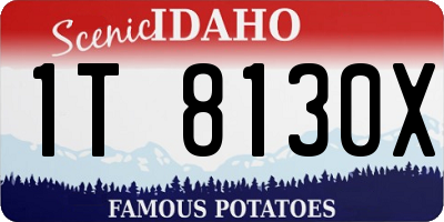 ID license plate 1T8130X