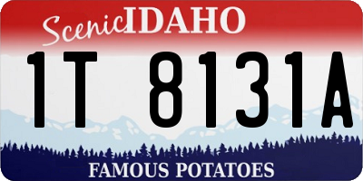 ID license plate 1T8131A