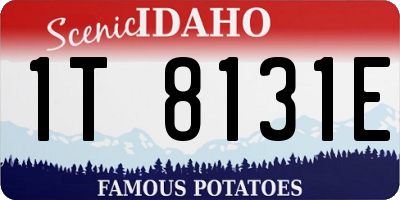ID license plate 1T8131E