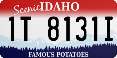 ID license plate 1T8131I