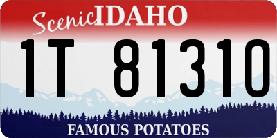 ID license plate 1T8131O