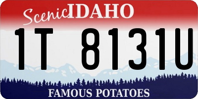ID license plate 1T8131U