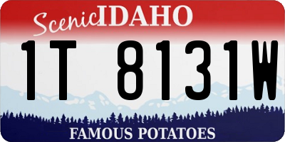 ID license plate 1T8131W