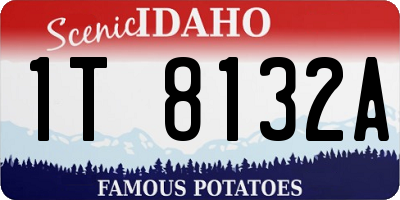 ID license plate 1T8132A