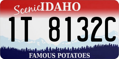 ID license plate 1T8132C