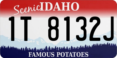 ID license plate 1T8132J