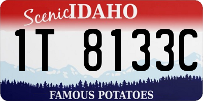 ID license plate 1T8133C