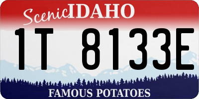 ID license plate 1T8133E