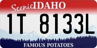 ID license plate 1T8133L