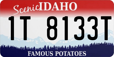 ID license plate 1T8133T