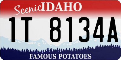 ID license plate 1T8134A