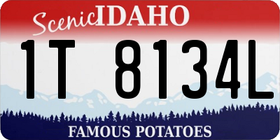 ID license plate 1T8134L