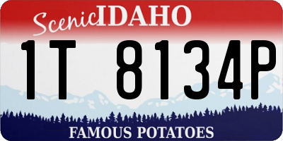 ID license plate 1T8134P