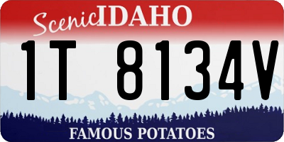 ID license plate 1T8134V