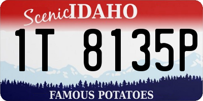 ID license plate 1T8135P