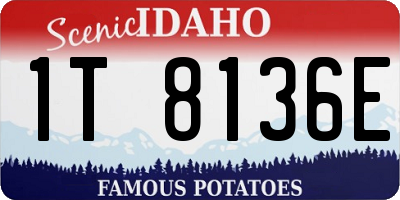 ID license plate 1T8136E