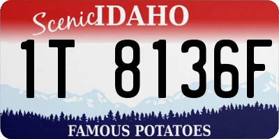 ID license plate 1T8136F