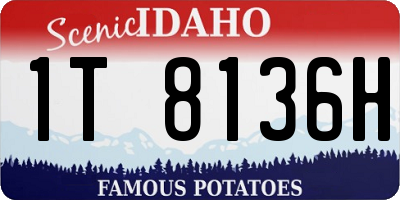 ID license plate 1T8136H