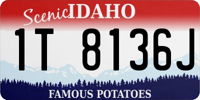 ID license plate 1T8136J