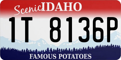 ID license plate 1T8136P
