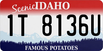 ID license plate 1T8136U