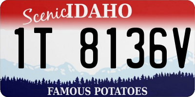 ID license plate 1T8136V