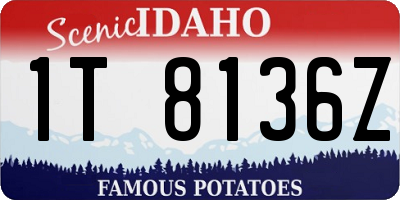 ID license plate 1T8136Z