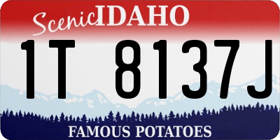 ID license plate 1T8137J