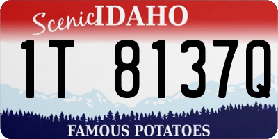 ID license plate 1T8137Q