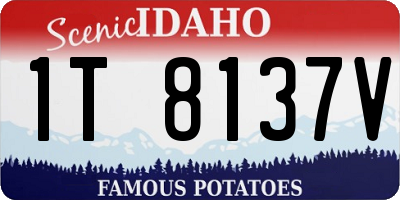 ID license plate 1T8137V