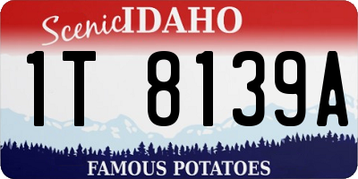 ID license plate 1T8139A