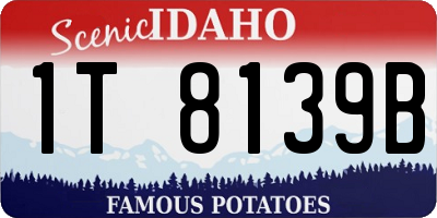 ID license plate 1T8139B