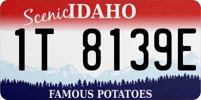 ID license plate 1T8139E