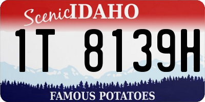 ID license plate 1T8139H
