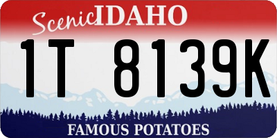 ID license plate 1T8139K